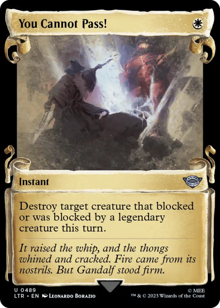 You Cannot Pass! [The Lord of the Rings: Tales of Middle-Earth Showcase Scrolls] - MTG Single