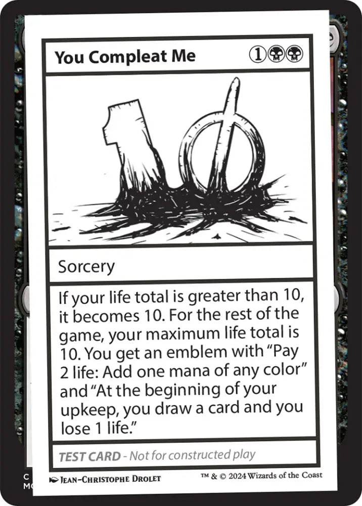 You Compleat Me [Mystery Booster 2 Playtest Cards] - MTG Single