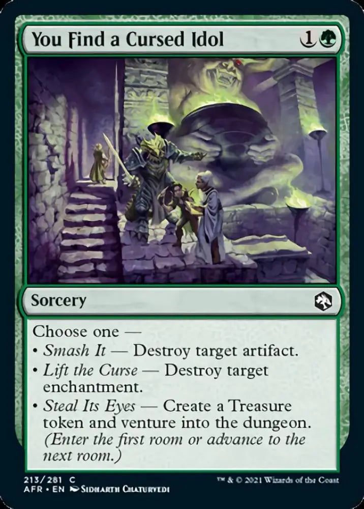 You Find a Cursed Idol [Dungeons & Dragons: Adventures in the Forgotten Realms] - MTG Single