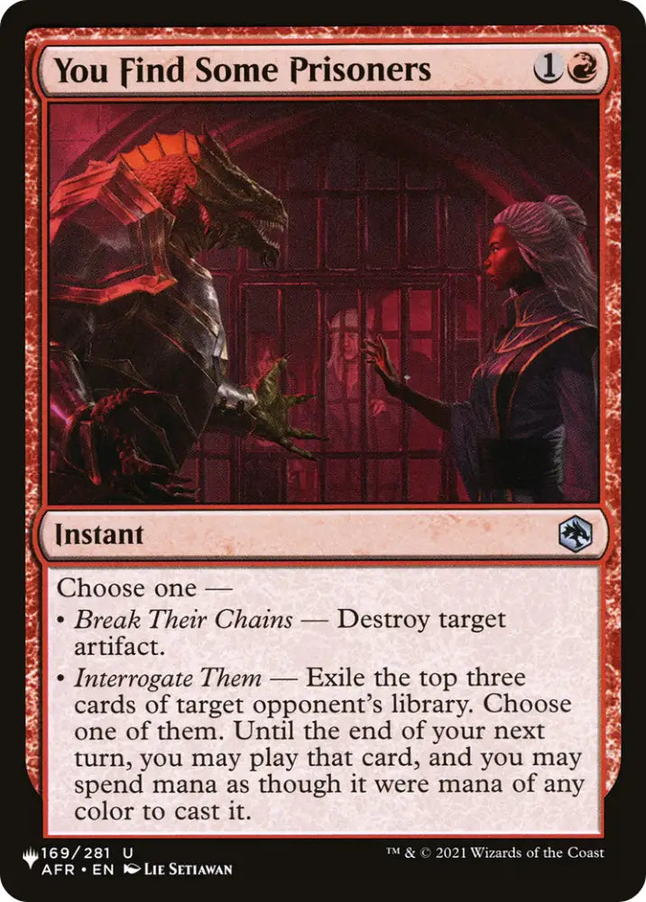 You Find Some Prisoners [The List] - MTG Single