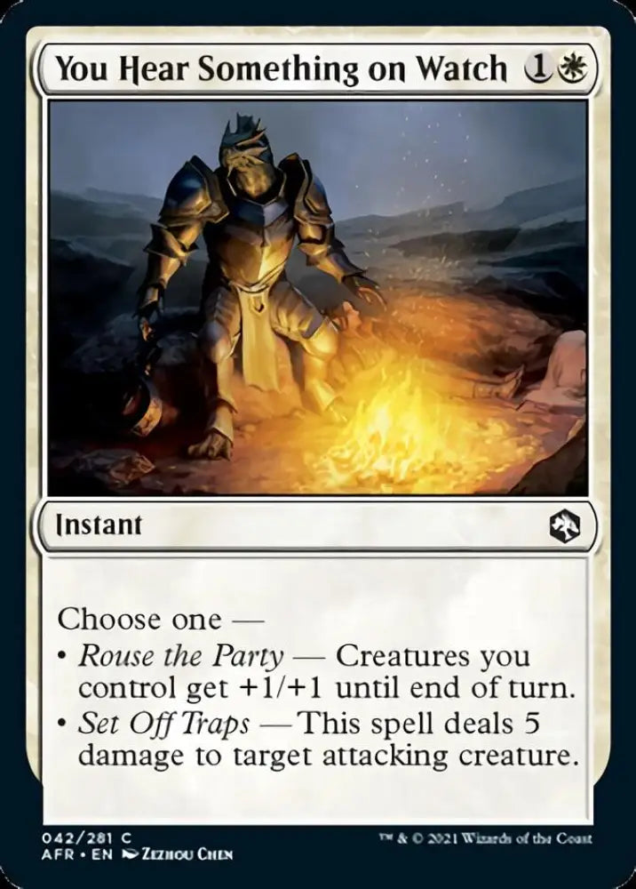 You Hear Something on Watch [Dungeons & Dragons: Adventures in the Forgotten Realms] - MTG Single