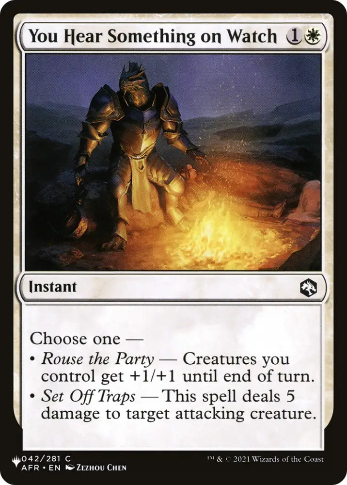 You Hear Something on Watch [The List] - MTG Single
