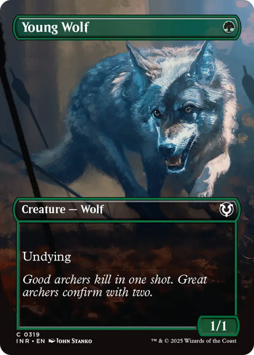 Young Wolf (Borderless) [Innistrad Remastered] - MTG Single