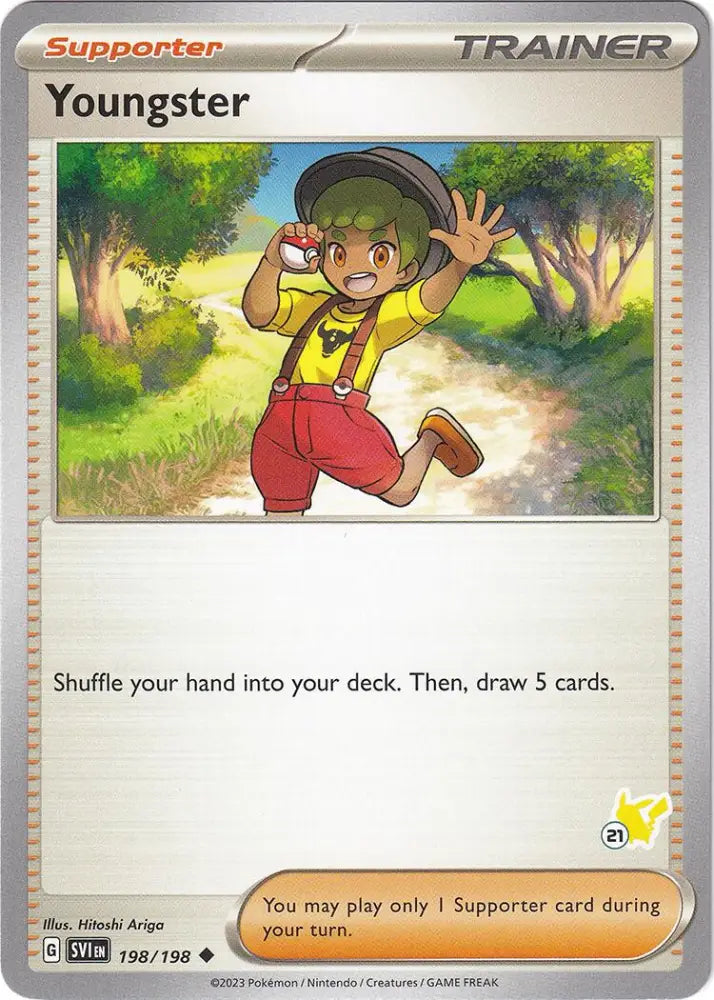 Youngster (198/198) (Pikachu Stamp #21) [Battle Academy 2024] - Pokemon Single