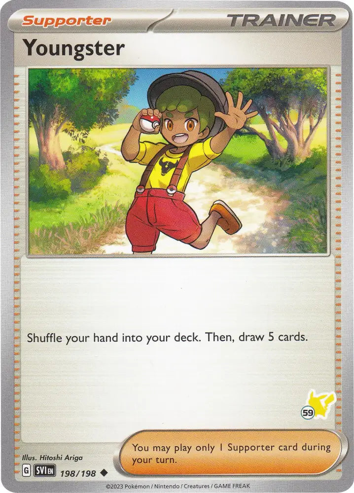 Youngster (198/198) (Pikachu Stamp #59) [Battle Academy 2024] - Pokemon Single