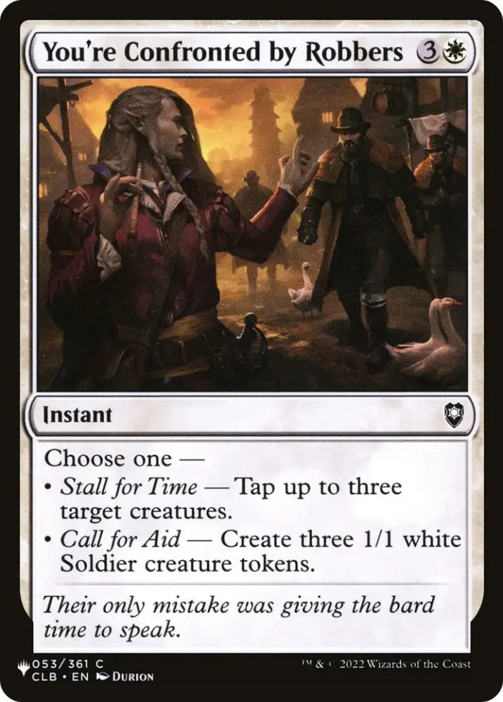 You’re Confronted by Robbers [The List] - MTG Single