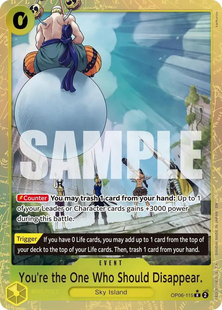 You're the One Who Should Disappear (Alternate Art) (OP06-115) [Premium Booster -The Best- Vol. 2]