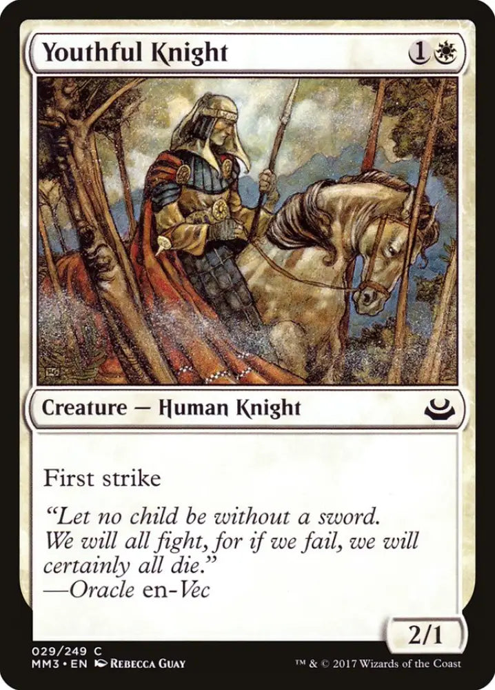 Youthful Knight [Modern Masters 2017] - MTG Single
