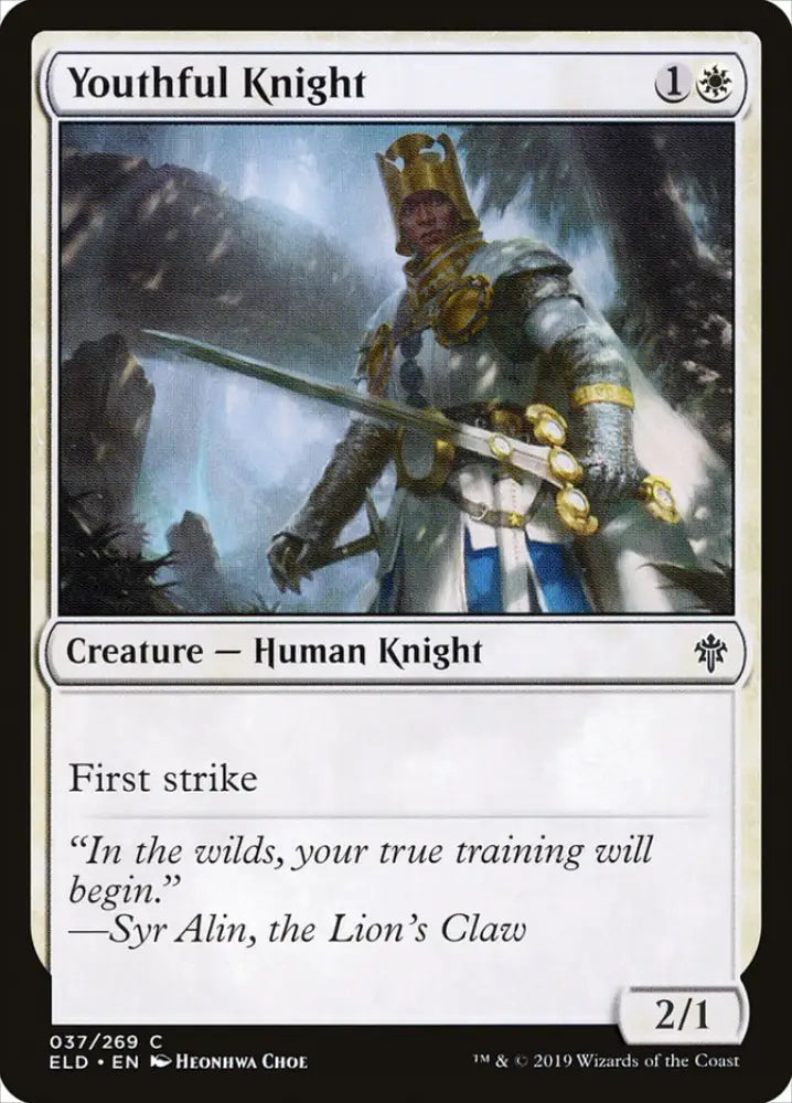Youthful Knight [Throne of Eldraine] - MTG Single