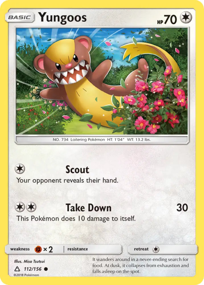 Yungoos (112/156) [Sun & Moon: Ultra Prism] - Pokemon Single