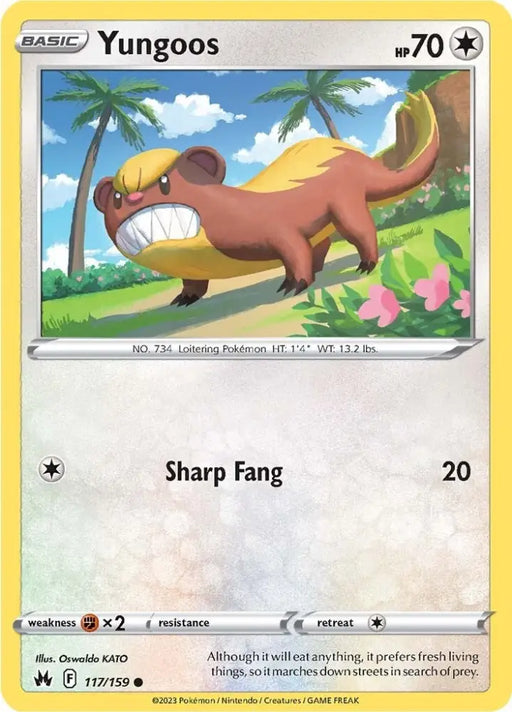 Yungoos (117/159) [Sword & Shield: Crown Zenith] - Pokemon Single