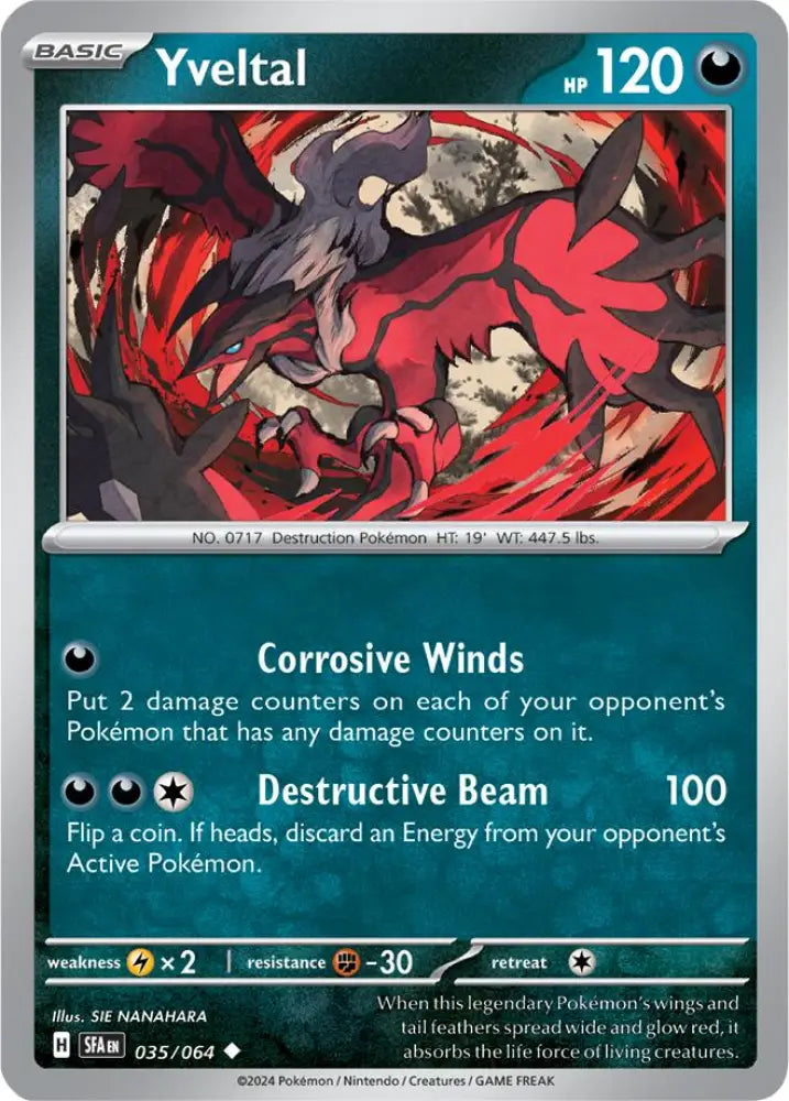 Yveltal (035/064) [Scarlet & Violet: Shrouded Fable] - Pokemon Single