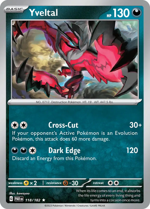 Yveltal (118/182) [Scarlet & Violet: Paradox Rift] - Pokemon Single
