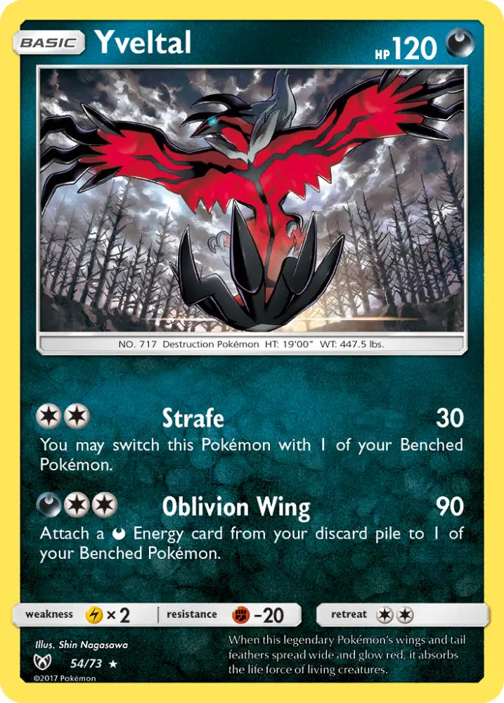 Yveltal (54/73) [Sun & Moon: Shining Legends] - Pokemon Single