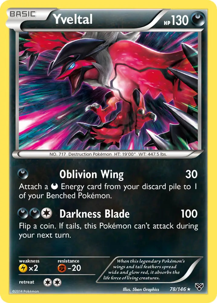 Yveltal (78/146) [XY: Base Set] - Pokemon Single