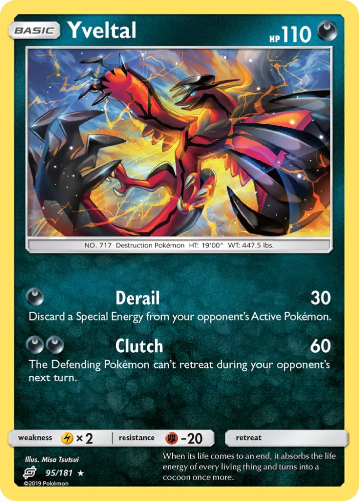 Yveltal (95/181) [Sun & Moon: Team Up] - Pokemon Single