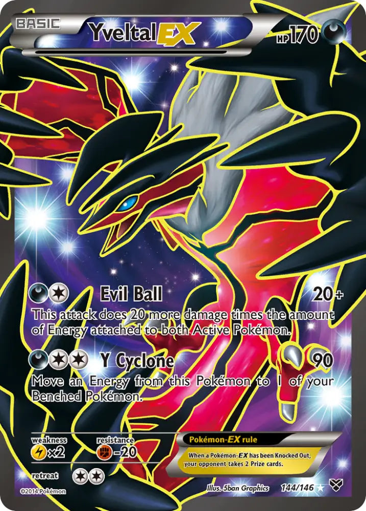 Yveltal EX (144/146) [XY: Base Set] - Pokemon Single