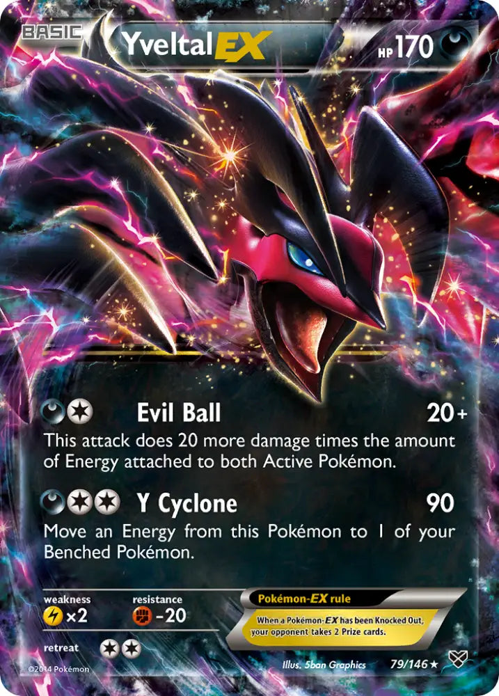 Yveltal EX (79/146) [XY: Base Set] - Pokemon Single