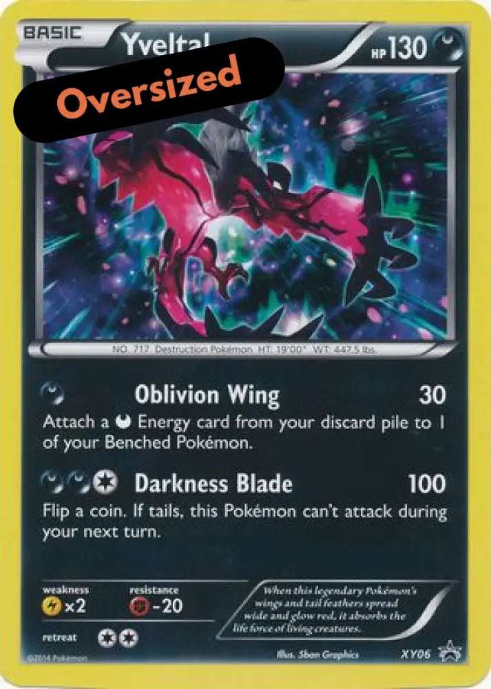 Yveltal (XY06) (Jumbo Card) [XY: Black Star Promos] - Pokemon Single