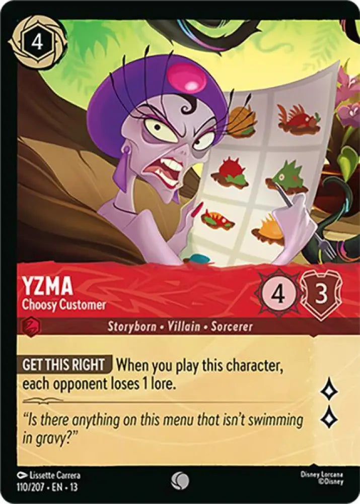 Yzma - Choosy Customer (Foil) (110/204) [Attack of the Vine!]