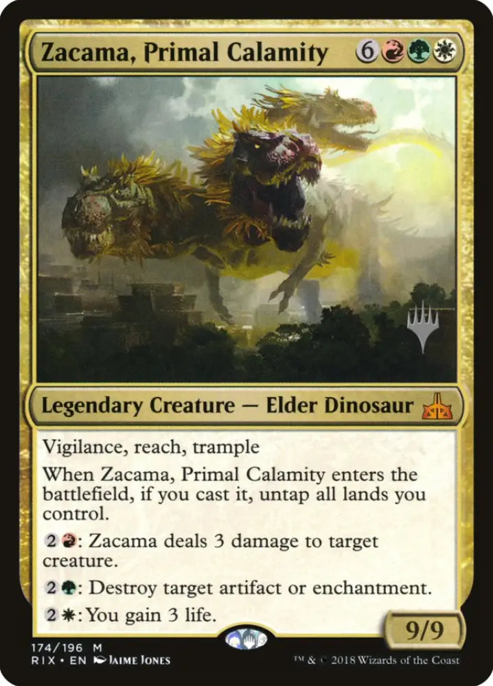 Zacama Primal Calamity (Promo Pack) [Rivals of Ixalan Promos] - MTG Single