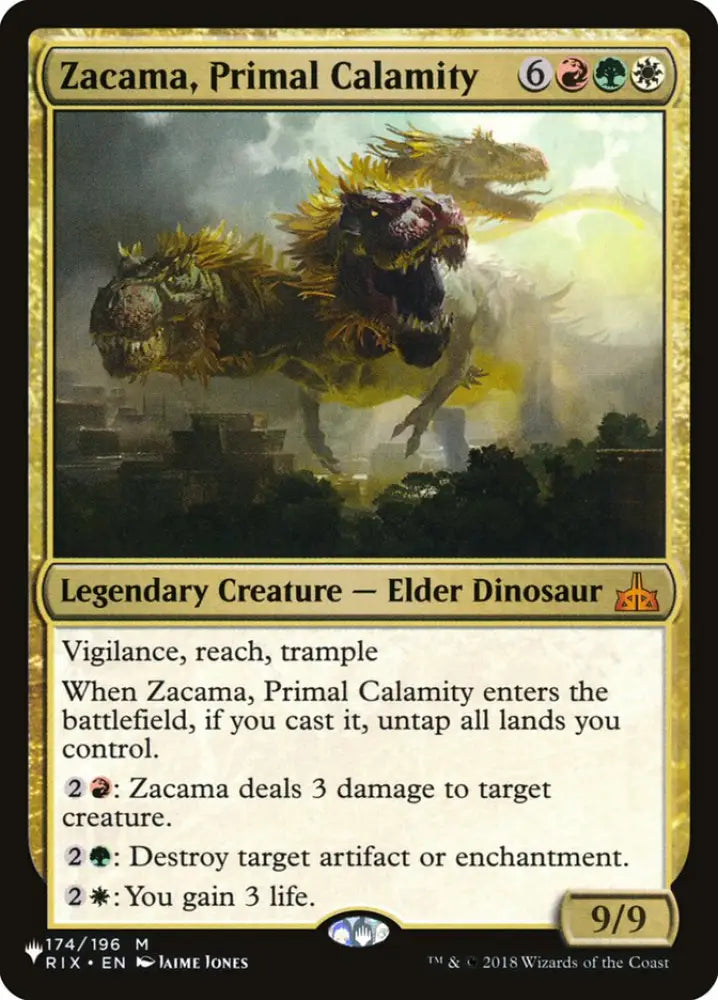 Zacama Primal Calamity [The List] - MTG Single