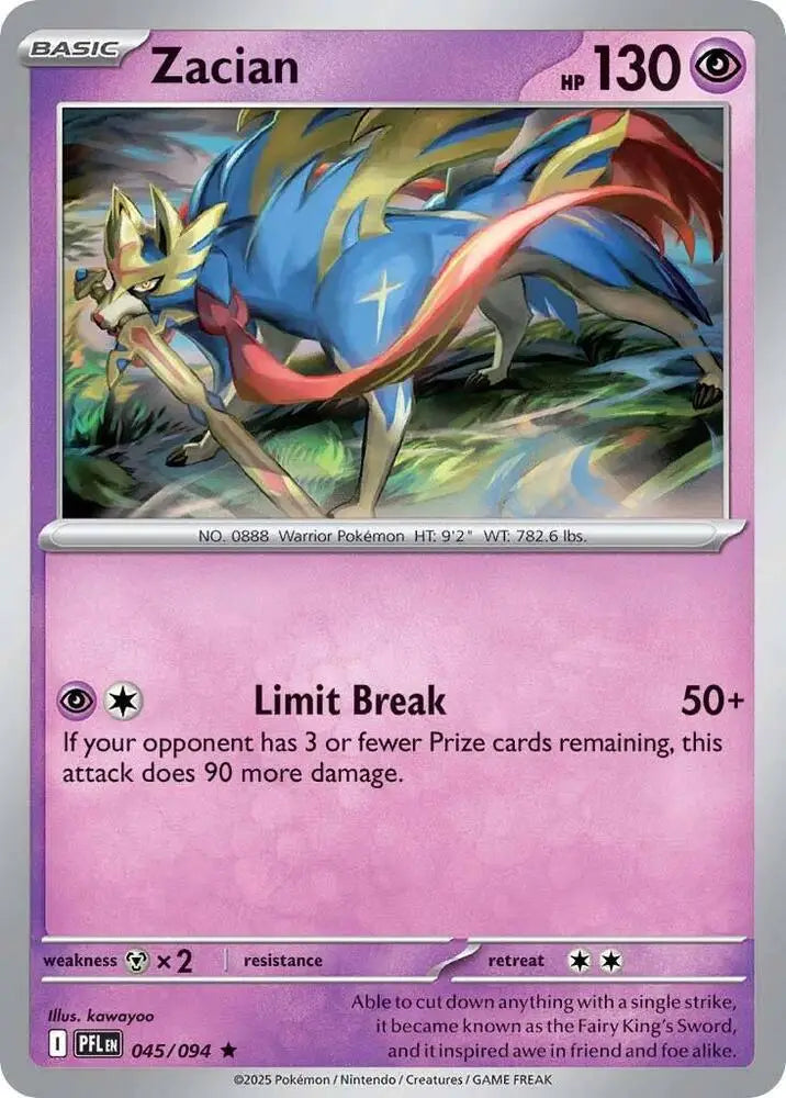 Zacian - 045/094 [ME02: Phantasmal Flames]