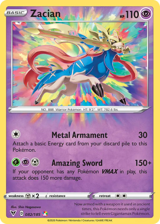 Zacian (082/185) [Sword & Shield: Vivid Voltage] - Pokemon Single