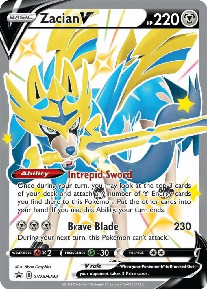 Zacian V (SWSH292) [Sword & Shield: Black Star Promos] - Pokemon Single