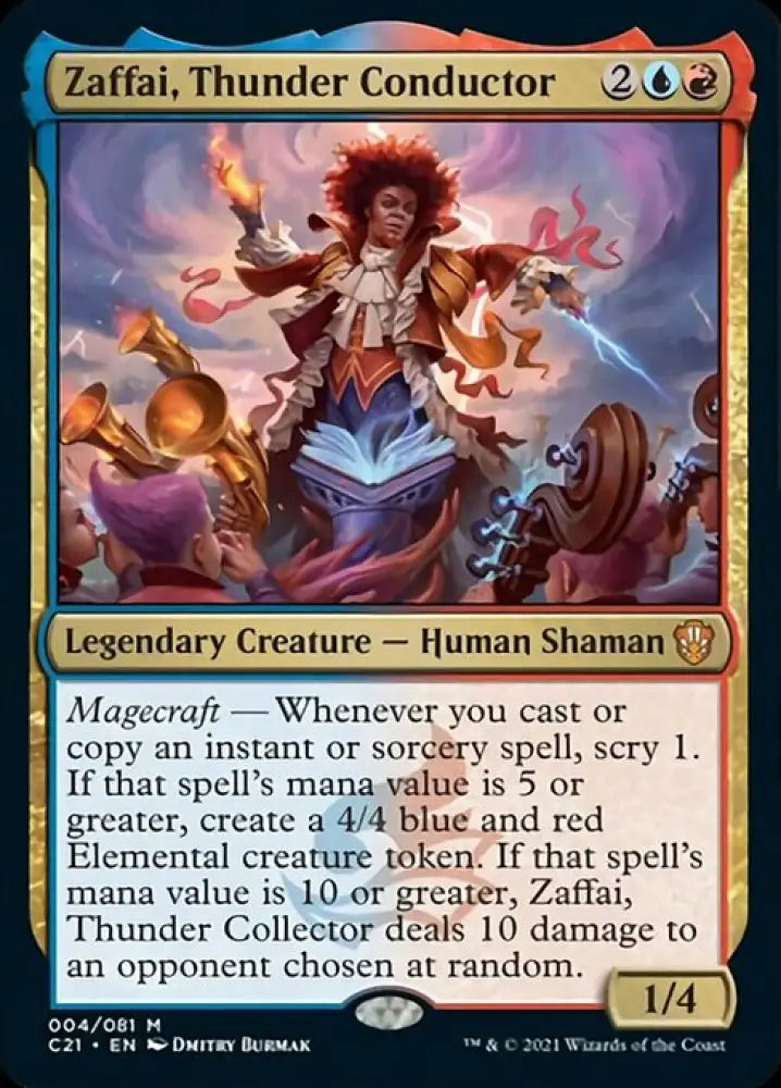 Zaffai Thunder Conductor [Commander 2021] - MTG Single