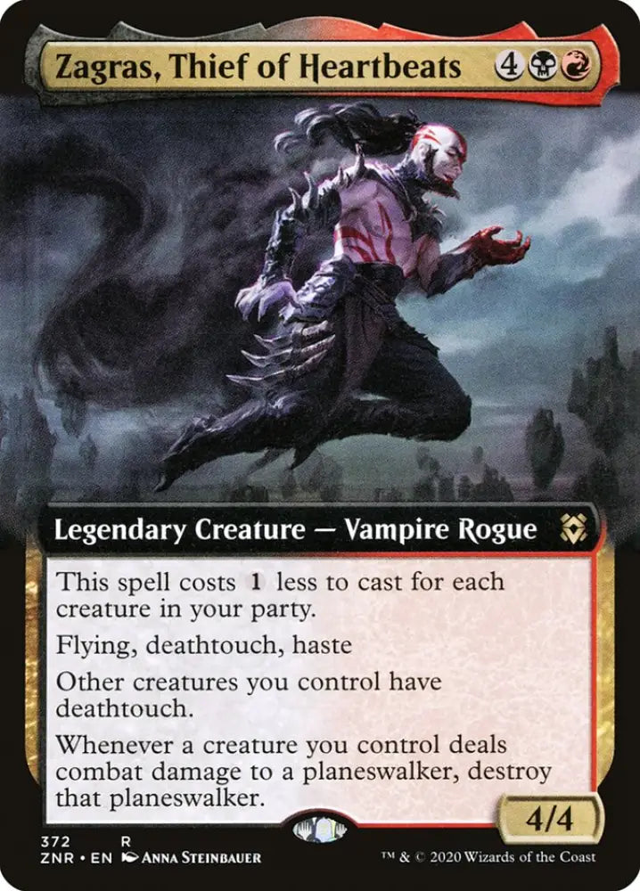 Zagras Thief of Heartbeats (Extended Art) [Zendikar Rising] - MTG Single
