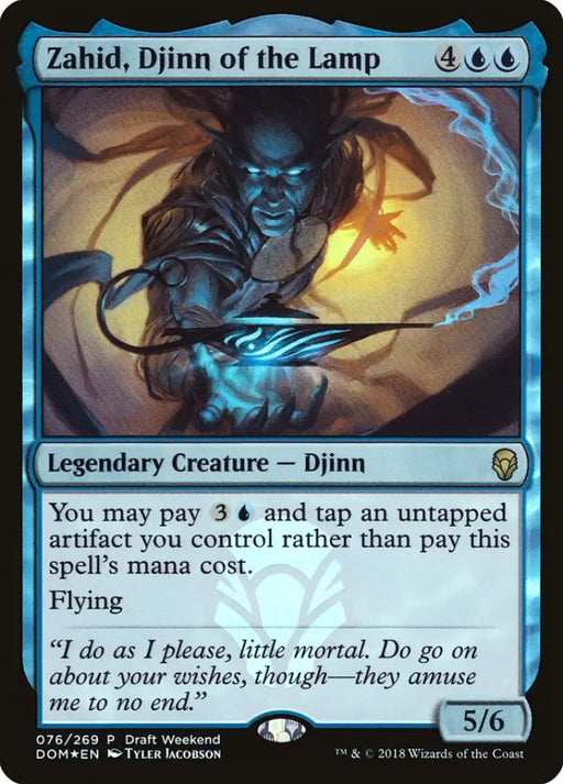 Zahid Djinn of the Lamp (Draft Weekend) [Dominaria Promos] - MTG Single