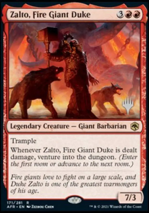 Zalto Fire Giant Duke (Promo Pack) [Dungeons & Dragons: Adventures in the Forgotten Realms Promos] - MTG Single