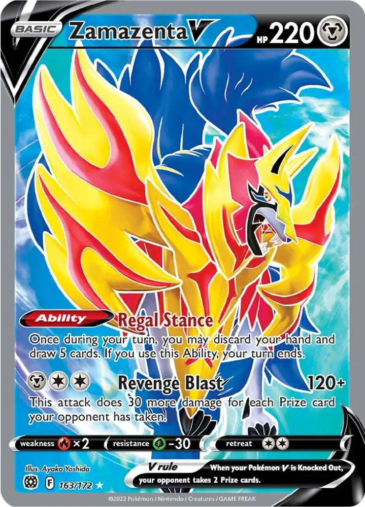 Zamazenta V (163/172) [Sword & Shield: Brilliant Stars] - Pokemon Single