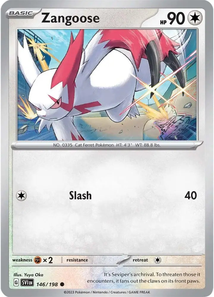 Zangoose (146/198) [Scarlet & Violet: Base Set] - Pokemon Single