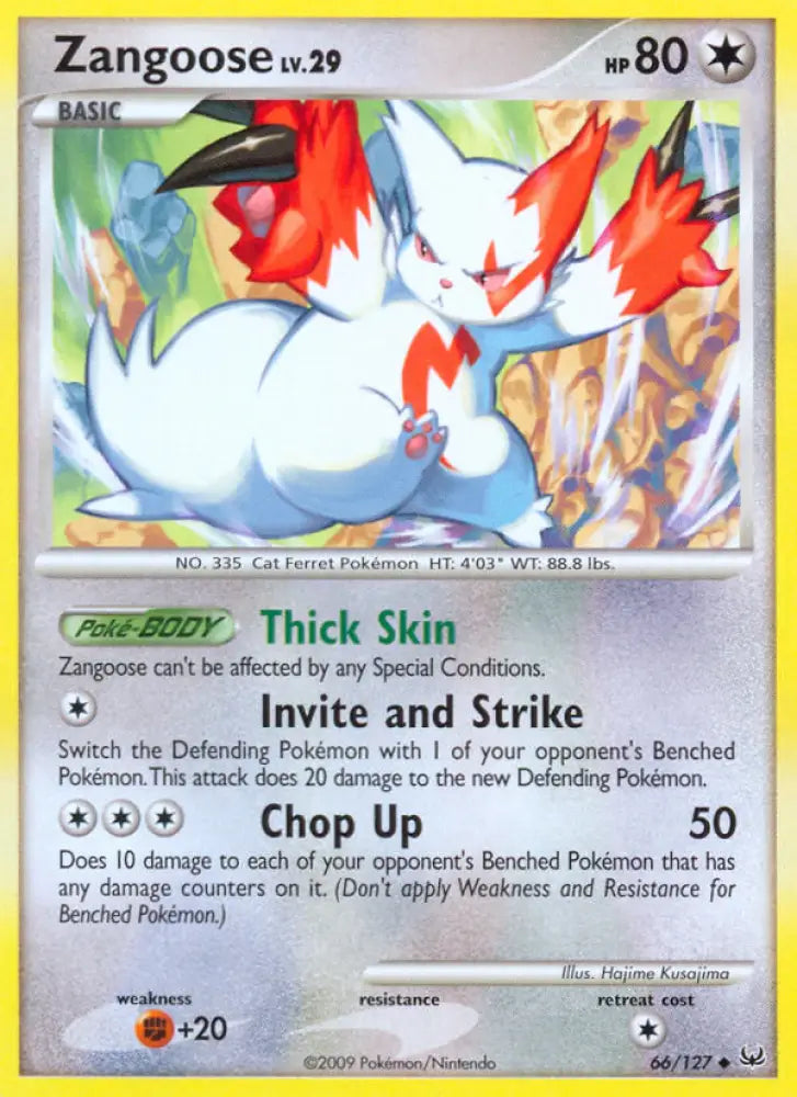 Zangoose (66/127) [Platinum: Base Set] - Pokemon Single