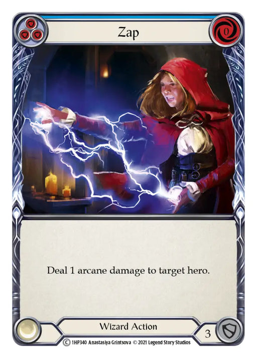 Zap (Blue) [1HP340] (History Pack 1) - Flesh And Blood Single
