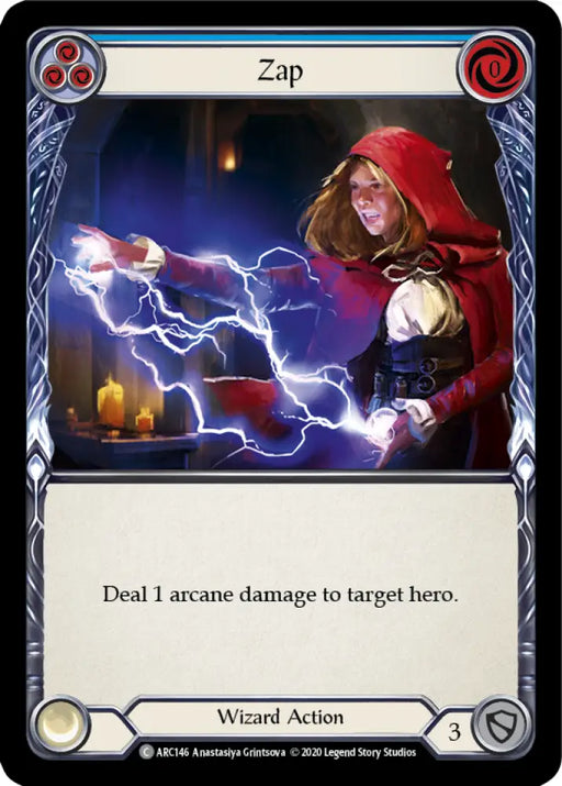 Zap (Blue) [Arcane Rising Unlimited] Unlimited Rainbow Foil - Flesh And Blood Single