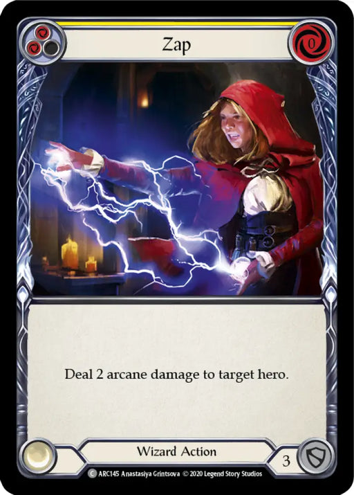 Zap (Yellow) [Arcane Rising Unlimited] Unlimited Rainbow Foil - Flesh And Blood Single