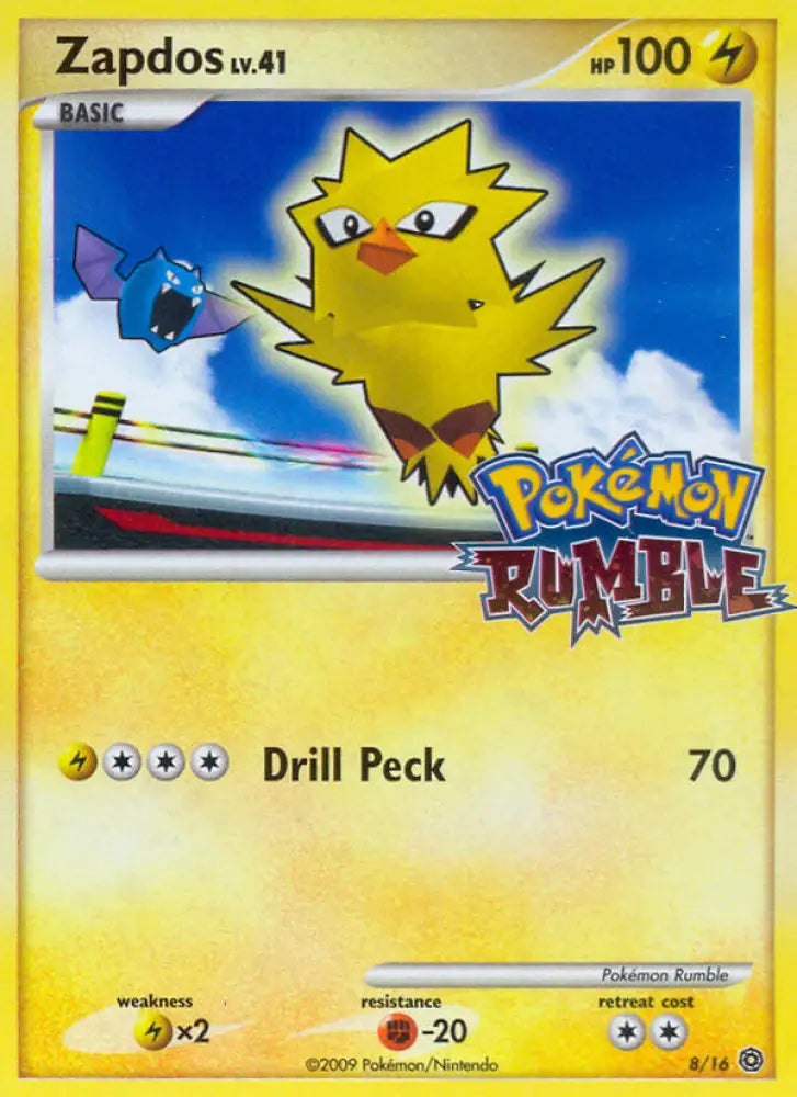 Zapdos (8/16) [Pokémon Rumble] - Pokemon Single