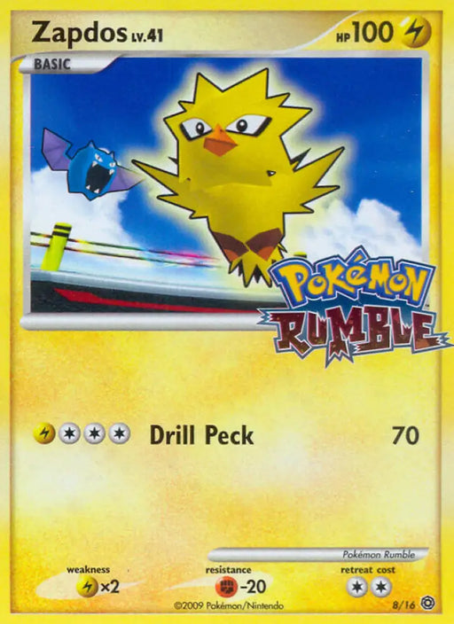Zapdos (8/16) [Pokémon Rumble] - Pokemon Single