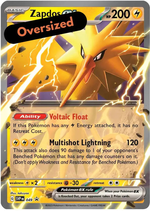 Zapdos ex (049) (Jumbo Card) [Scarlet & Violet: Black Star Promos] - Pokemon Single