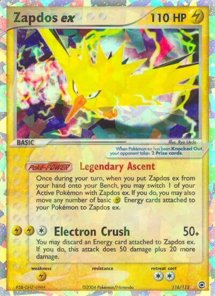 Zapdos ex (116/112) [EX: FireRed & LeafGreen] - Pokemon Single