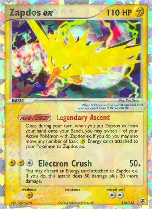 Zapdos ex (116/112) [EX: FireRed & LeafGreen] - Pokemon Single