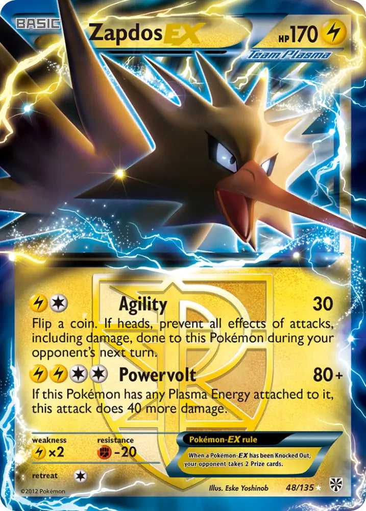 Zapdos EX (48/135) [Black & White: Plasma Storm] - Pokemon Single