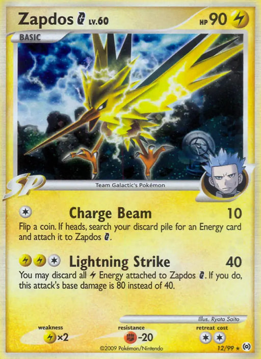 Zapdos G (12/99) [Platinum: Arceus] - Pokemon Single