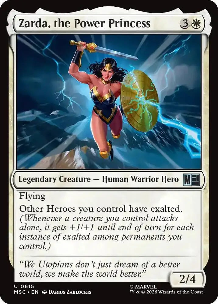 Zarda, the Power Princess (615) [Marvel Super Heroes Commander]