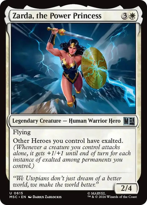 Zarda, the Power Princess (615) [Marvel Super Heroes Commander]