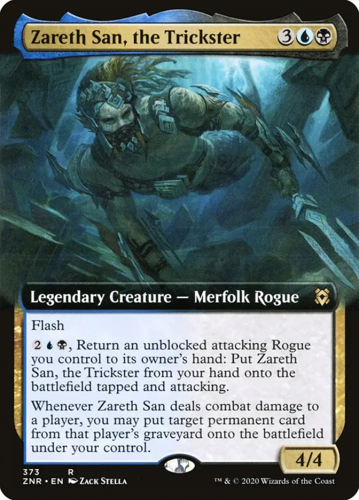 Zareth San the Trickster (Extended Art) [Zendikar Rising] - MTG Single