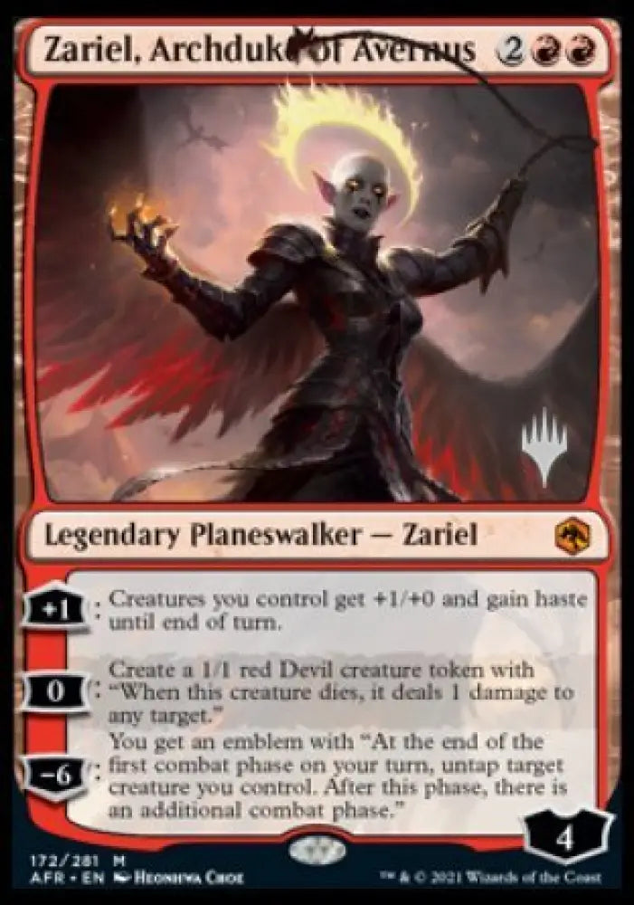 Zariel Archduke of Avernus (Promo Pack) [Dungeons & Dragons: Adventures in the Forgotten Realms Promos] - MTG Single